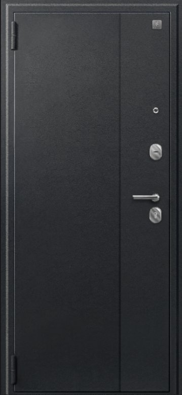 Товар Дверь A-04 черный сатин - седой дуб зеркало DIS007332