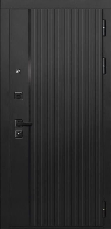 Фото Дверь ДвериПРО L-45 СБ-1 (лак.черное, 16мм, венге) DPRO195825