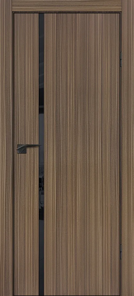 Межкомнатная дверь P-22  кромка ABS черная c 4-х ст. Эвкалипт испанский