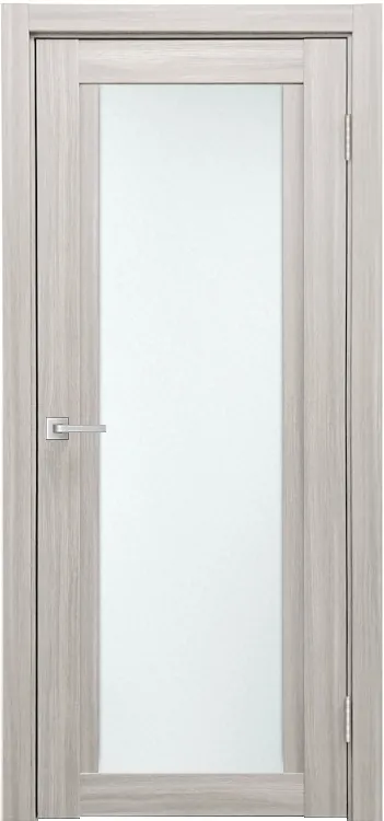 Межкомнатная дверь Легенда К-11 тон Белая лиственница Остекление Сатинат белое